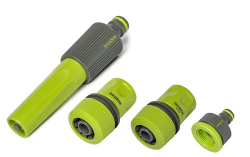 Zestaw armatury z dyszą prostą LIME LINE / woreczek z naklejką 3/4"