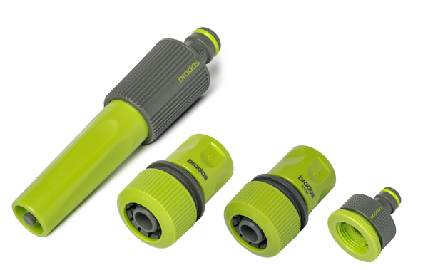 Zestaw armatury z dyszą prostą LIME LINE / woreczek z naklejką 3/4"