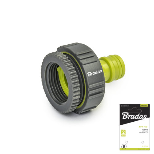 Przyłącze na kran z redukcją - gwint wewnętrzny SOFT LIME LINE / karta 3/4"-1/2"