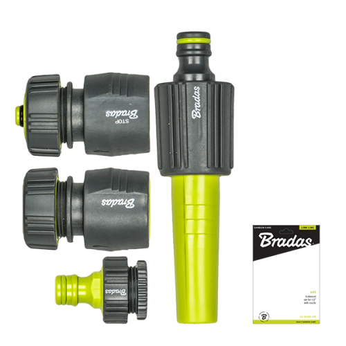 Zestaw armatury z dyszą prostą SOFT LIME LINE / karta 3/4"