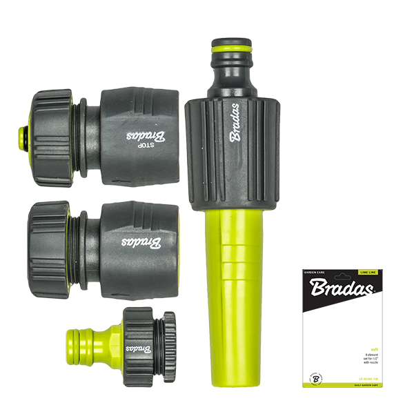 Zestaw armatury z dyszą prostą SOFT LIME LINE / karta 3/4"