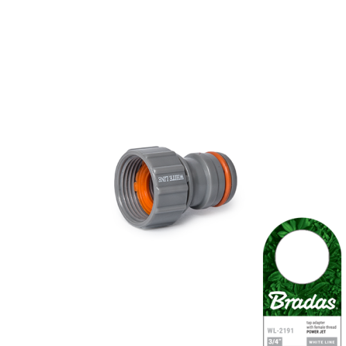 Przyłącze na kran POWER JET  - gwint wewnetrzny WHITE LINE / etykieta 3/4"