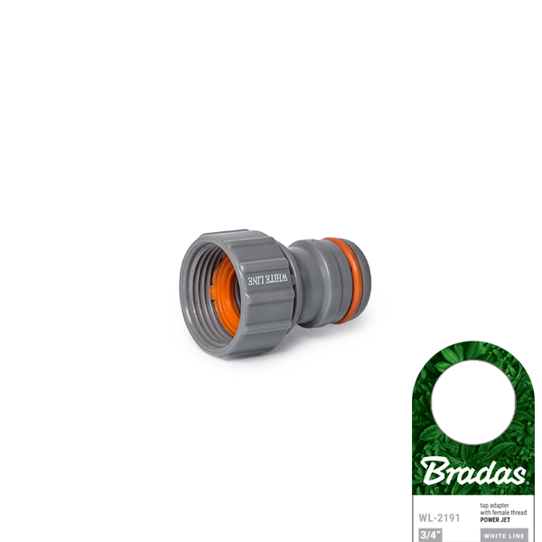 Przyłącze na kran POWER JET  - gwint wewnetrzny WHITE LINE / etykieta 3/4"