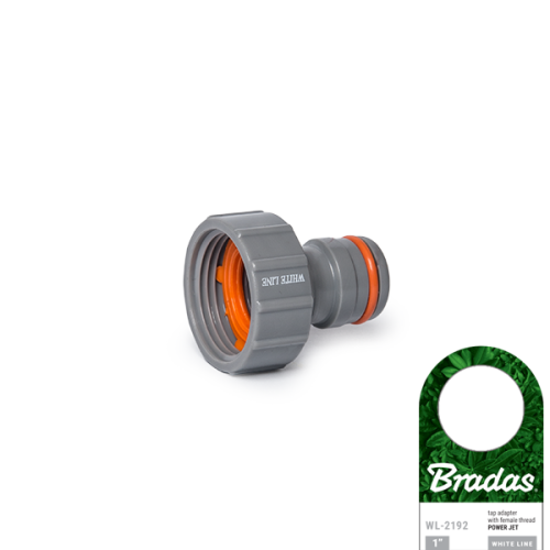 Przyłącze na kran POWER JET - gwint wewnetrzny WHITE LINE / etykieta 1"