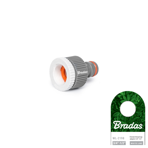 Przyłącze na kran z redukcją - gwint wewnętrzny WHITE LINE 3/4"-1/2"