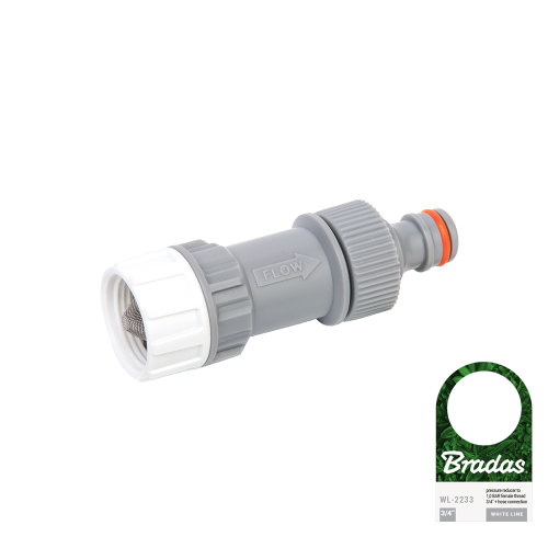 Reduktor ciśnienia z filtrem siatkowym WHITE LINE / GW 3/4" / etykieta