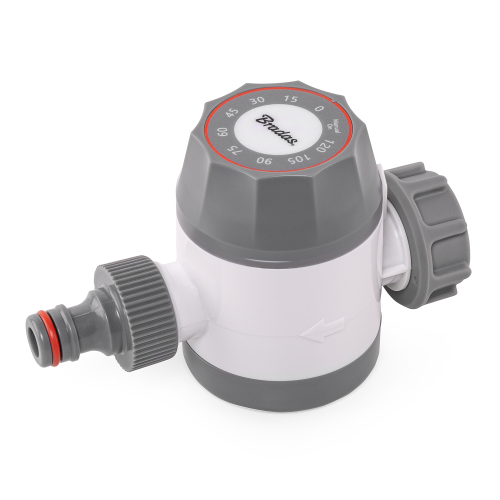 Mechaniczny zegar przepływu wody - gwint wewnętrzny WHITE LINE / 3/4" / karta