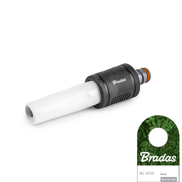 Regulowana dysza prosta WHITE LINE / TPR / etykieta