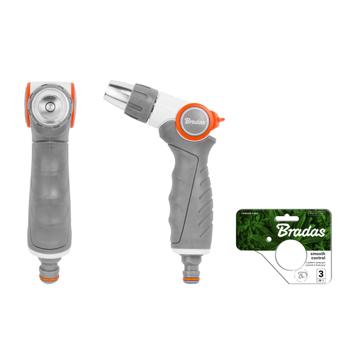 Metalowy regulowany pistolet SMOOTH CONTROL WHITE LINE / karta