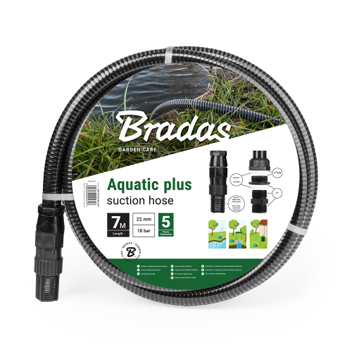 Zestaw ssawno-tłoczny AQUATIC PLUS czarny 7m