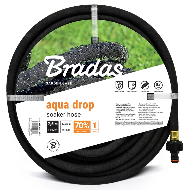 Wąż nawadniający - AQUA-DROP  1/2" - 7,5m