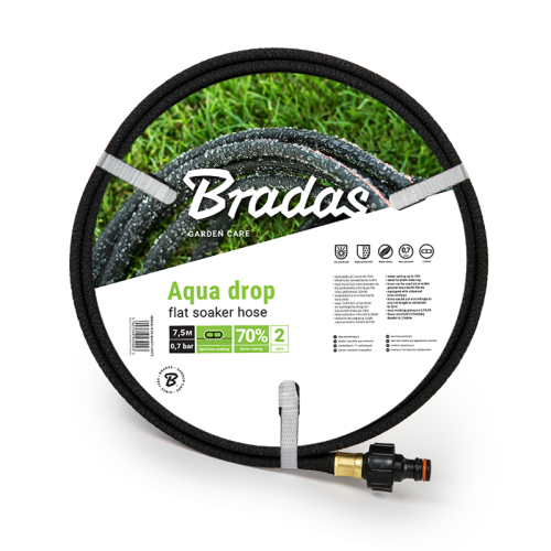 Wąż nawadniający - AQUA-DROP FLAT 1/2" - 7,5m 1/2" - 7,5m