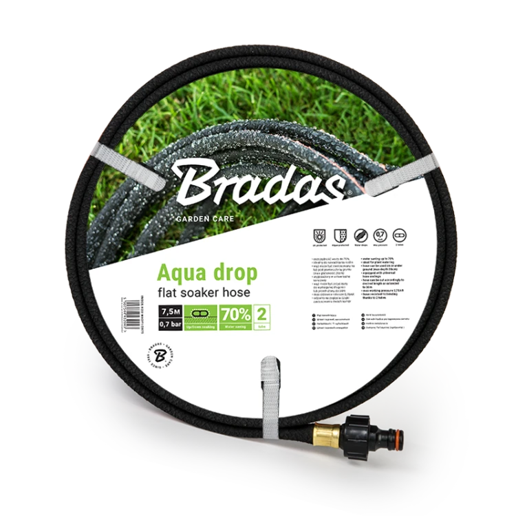 Wąż nawadniający - AQUA-DROP FLAT 1/2" - 7,5m 1/2" - 7,5m