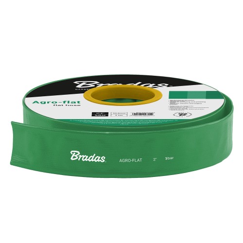 Wąż płaski AGRO-FLAT 3BAR zielony 1 1/4" - 50m