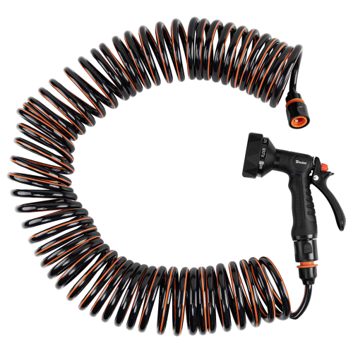 Zestaw z wężem spiralnym SPIRNG FLEX box 15m
