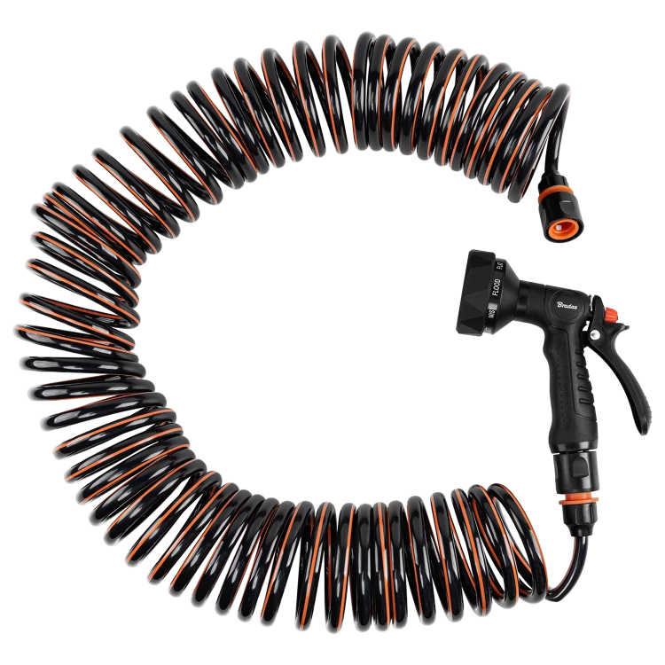 Zestaw z wężem spiralnym SPIRNG FLEX box 15m