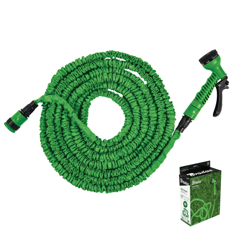 Zestaw z wężem rozciągliwym TRICK HOSE zielony, box 5m - 15m