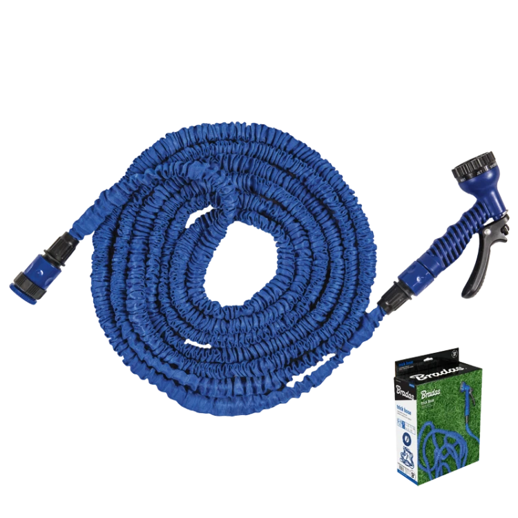 Zestaw z wężem rozciągliwym TRICK HOSE niebieski, box 7m - 22m