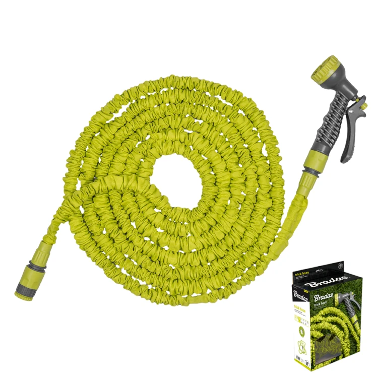 Zestaw z wężem rozciągliwym TRICK HOSE jasnozielony, box 15m - 45m