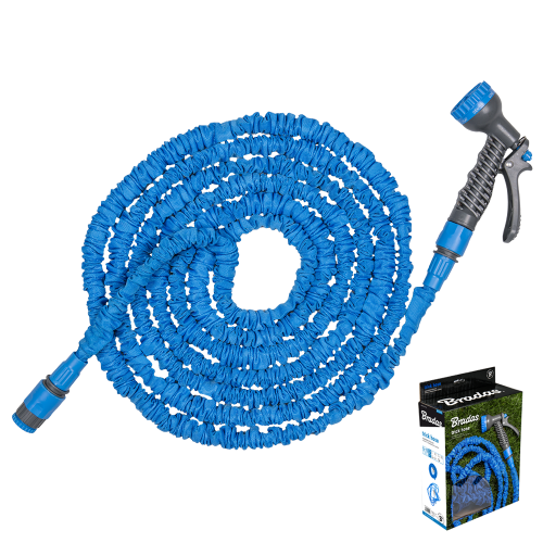Zestaw z wężem rozciągliwym TRICK HOSE jasnoniebieski, box 7,5m - 22m