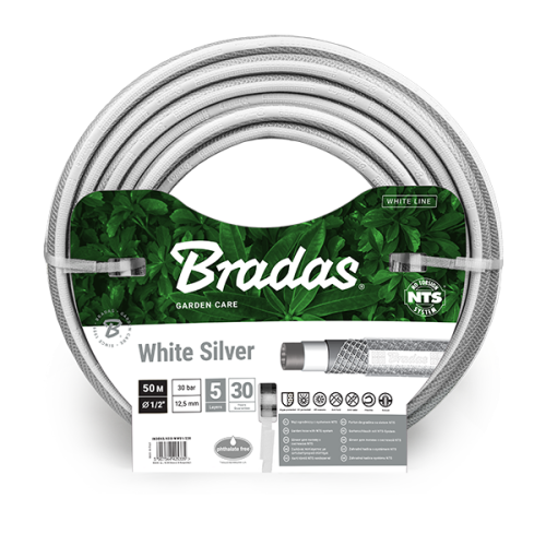 Wąż ogrodowy NTS WHITE SILVER  1/2" - 50m