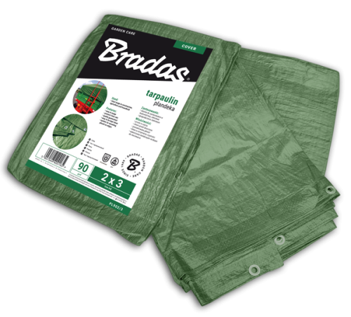 Plandeka 90g kolor zielony 4 x 8m