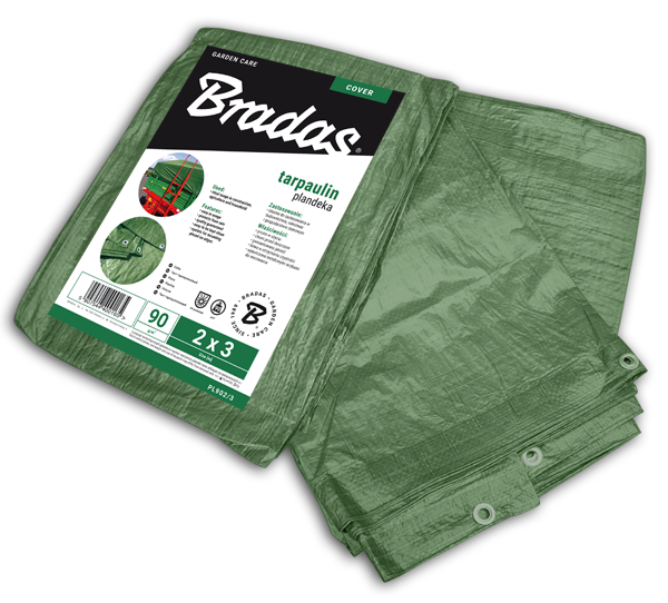 Plandeka 90g kolor zielony 4 x 8m