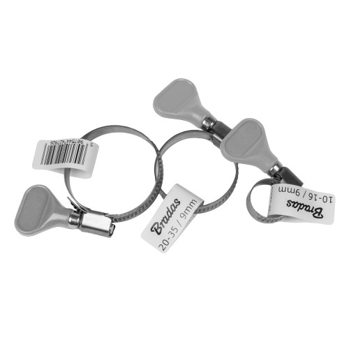 Opaska ślimakowa nierdzewna W2 szerokość 9mm / indywidualne metkowanie 25-40mm / 100szt.