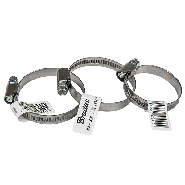Opaska ślimakowa nierdzewna W2 szerokość 9mm / indywidualne metkowanie 8-12mm / 100szt.