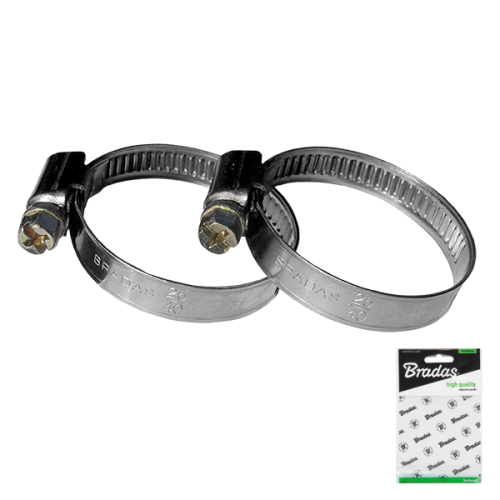 Opaska ślimakowa nierdzewna W2 szerokość 9mm / woreczek ekspozycyjny 2szt. 16-27mm