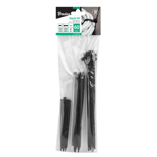 Taśma kablowa UV BLACK - zestaw 60szt.