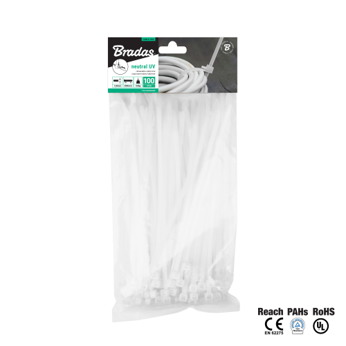 Taśma kablowa rozpinana NEUTRAL 100szt 4,8 x 200mm