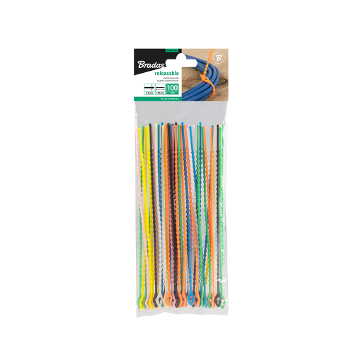 Rozpinana opaska wielofunkcyjna 2,9 x 180mm, 7- COLOUR MIX - 100szt. 2,9 x 180 mm, 7-COLOUR MIX - 100szt.