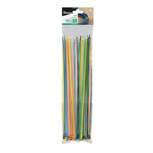 Opaska wielofunkcyjna 3,6 x 300mm 7-COLOUR MIX - 50szt. 7-COLOUR MIX - 50szt.