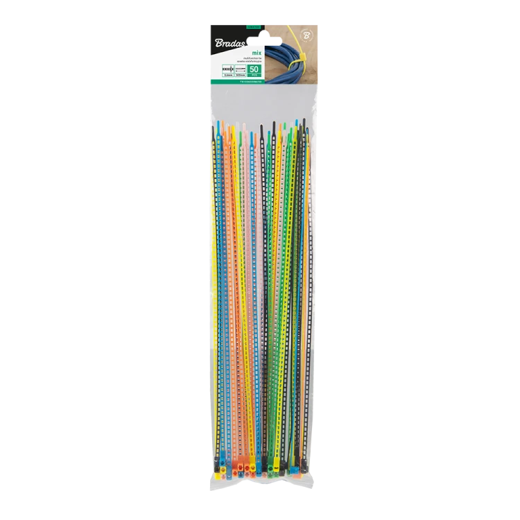 Opaska wielofunkcyjna 3,6 x 300mm 7-COLOUR MIX - 50szt. 7-COLOUR MIX - 50szt.