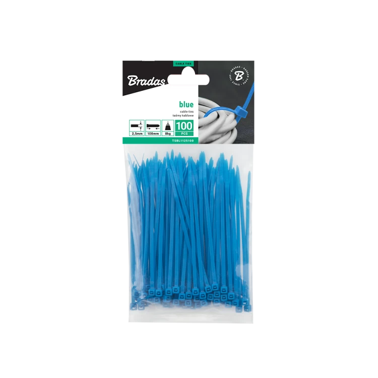 Taśma kablowa BLUE 100szt. 2,5 x 100mm