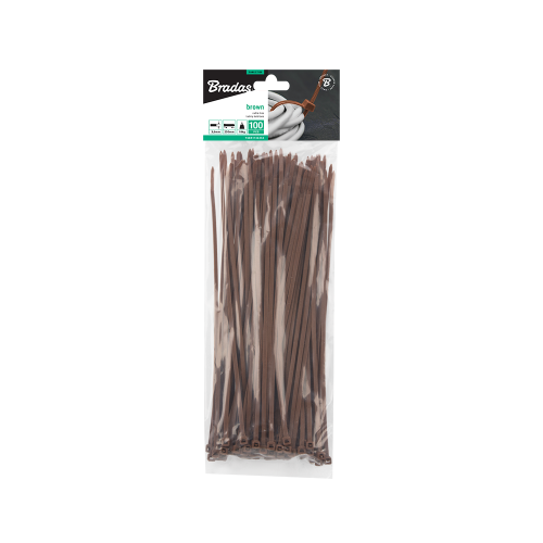 Taśma kablowa BROWN 100szt. 3,6 x 300mm