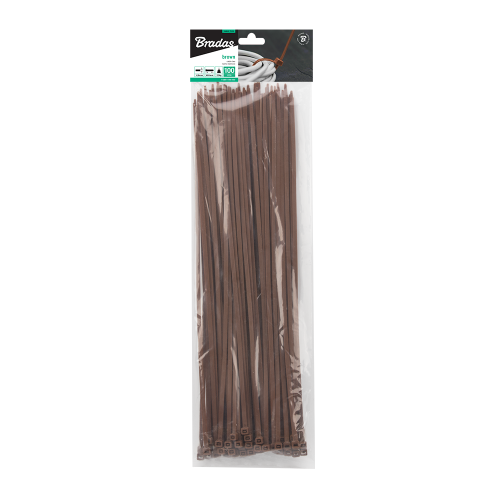 Taśma kablowa BROWN 100szt. 4,8 x 250mm