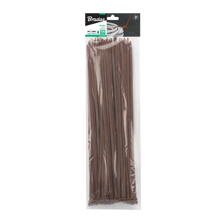 Taśma kablowa BROWN 100szt. 4,8 x 300mm