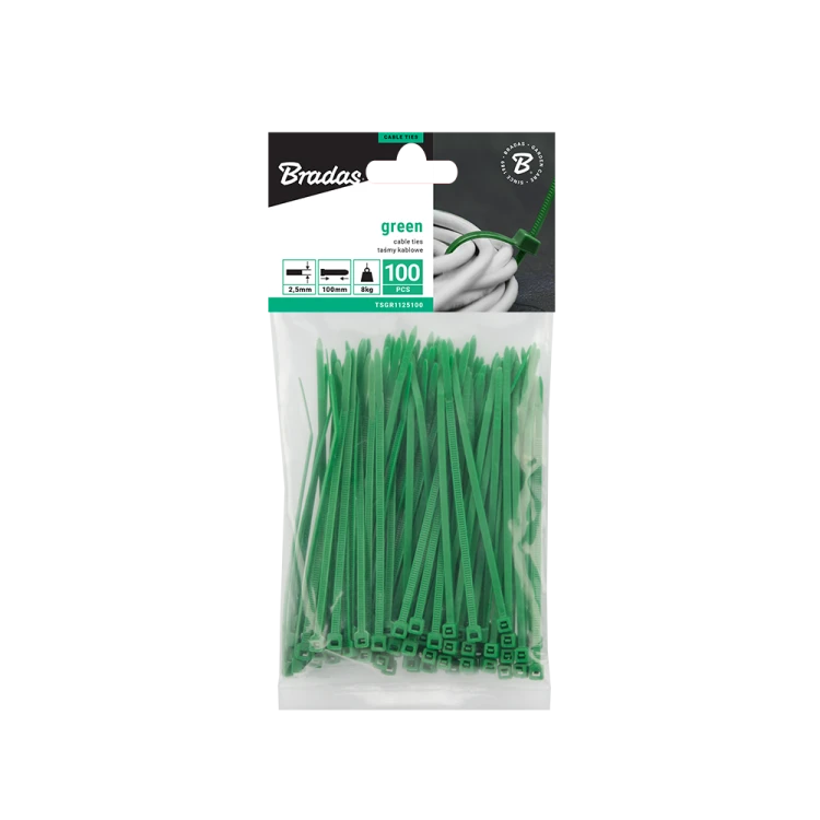 Taśma kablowa GREEN 100szt. 2,5 x 100mm