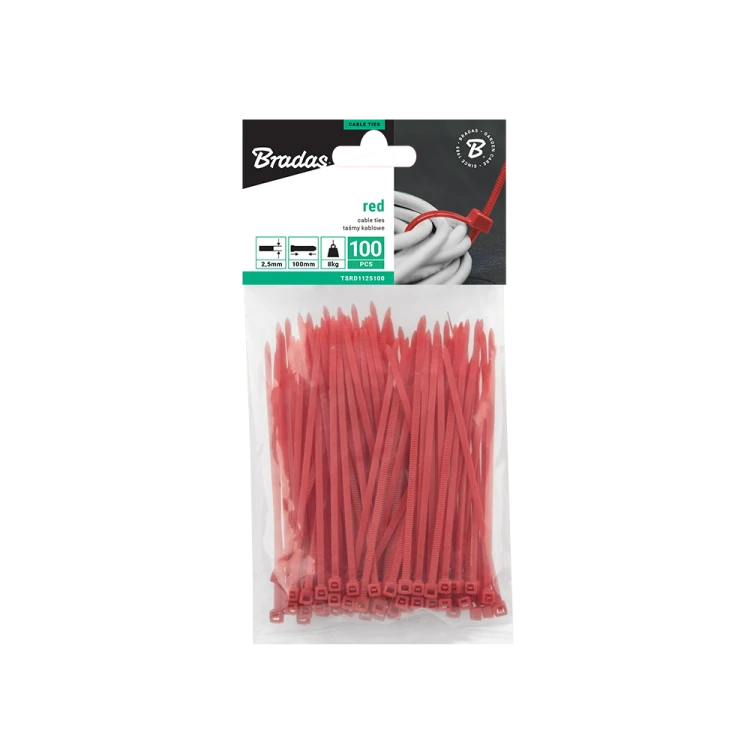 Taśma kablowa RED 100szt. 2,5 x 200mm