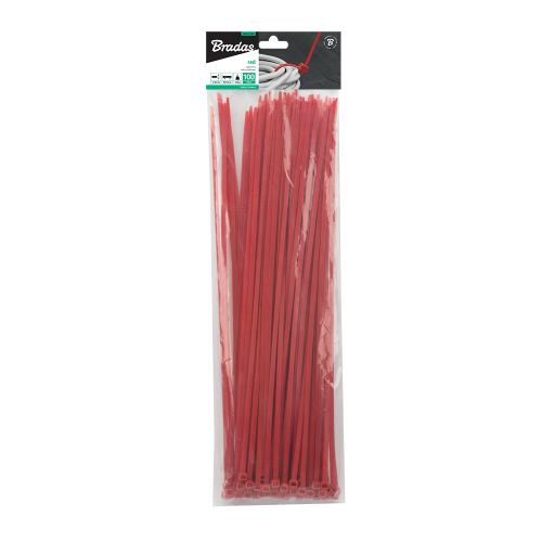 Taśma kablowa RED 100szt. 4,8 x 250mm