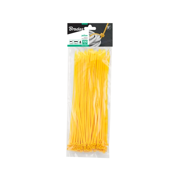 Taśma kablowa YELLOW 100szt. 3,6 x 300mm