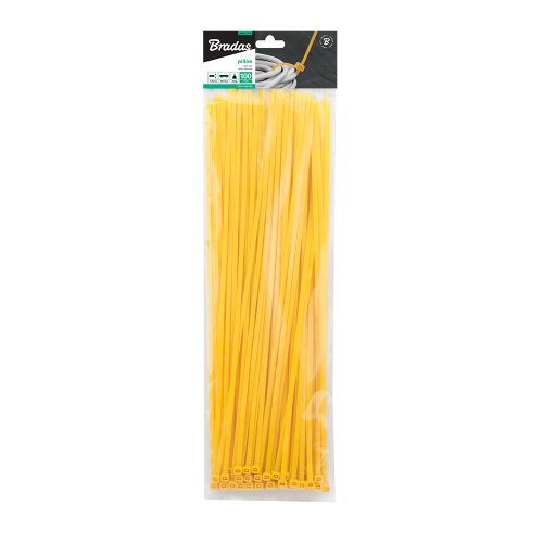 Taśma kablowa YELLOW 100szt. 4,8 x 400mm