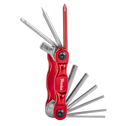 Rowerowy Multitool składany zestaw kluczy w etui 10 szt. / Krótkie