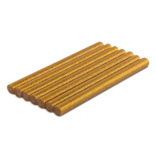 Klej na gorąco - wkłady do pistoletu brokatowy złoty 11 x 150 mm / 7 szt.