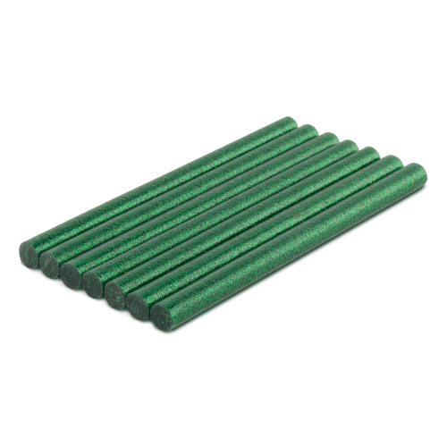 Klej na gorąco - wkłady do pistoletu brokatowy zielony 11 x 150 mm / 7 szt.