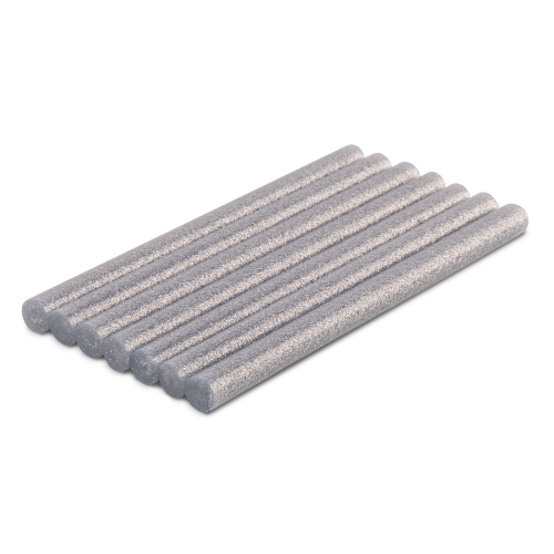 Klej na gorąco - wkłady do pistoletu brokatowy srebrny 11 x 150 mm / 7 szt.