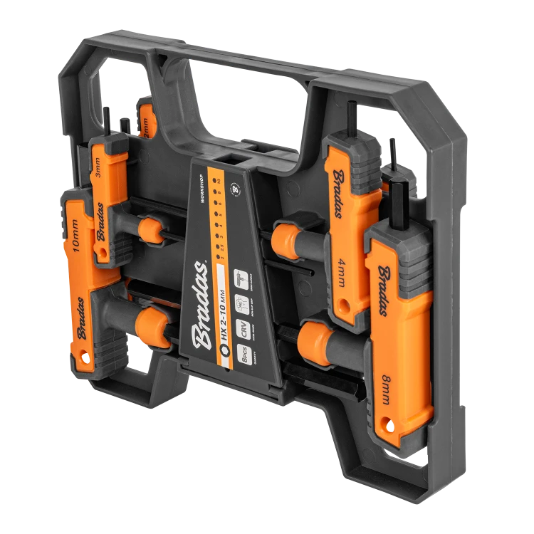 Zestaw kluczy imbusowych HEX 2 -10 mm z rączką typu T 8 szt. / Długie