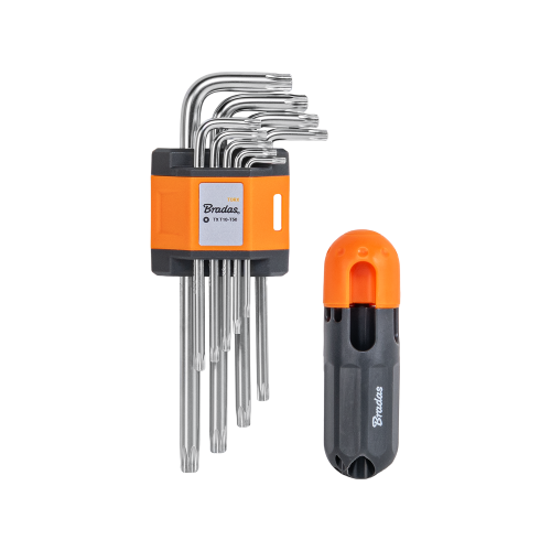 Zestaw kluczy TORX 10 - 50 z uchwytem typu T 9 szt. / Długie